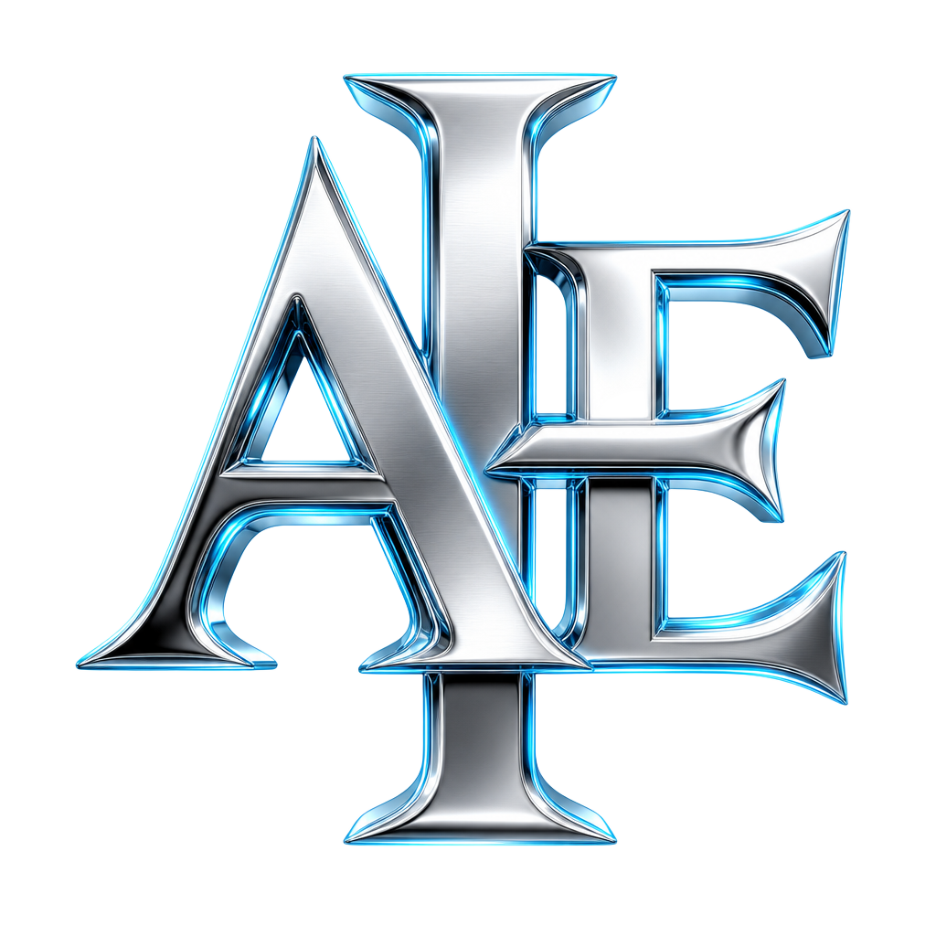 AIE chrome monogram